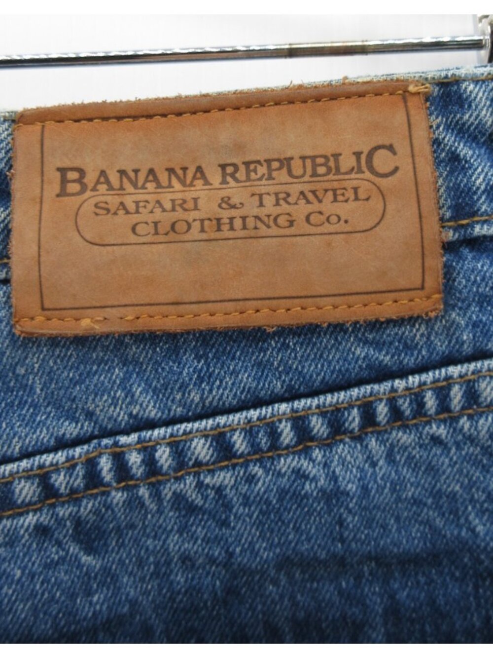 VINTAGE Banana Republic Jeans 14 Safari Travel Denim Pants 90s USA - Picture 7 of 10